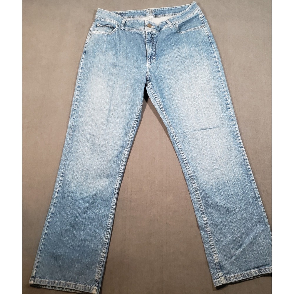 Riders by Lee Jeans‎ Womens 18M Blue Straight Leg Stretch Denim 130187T